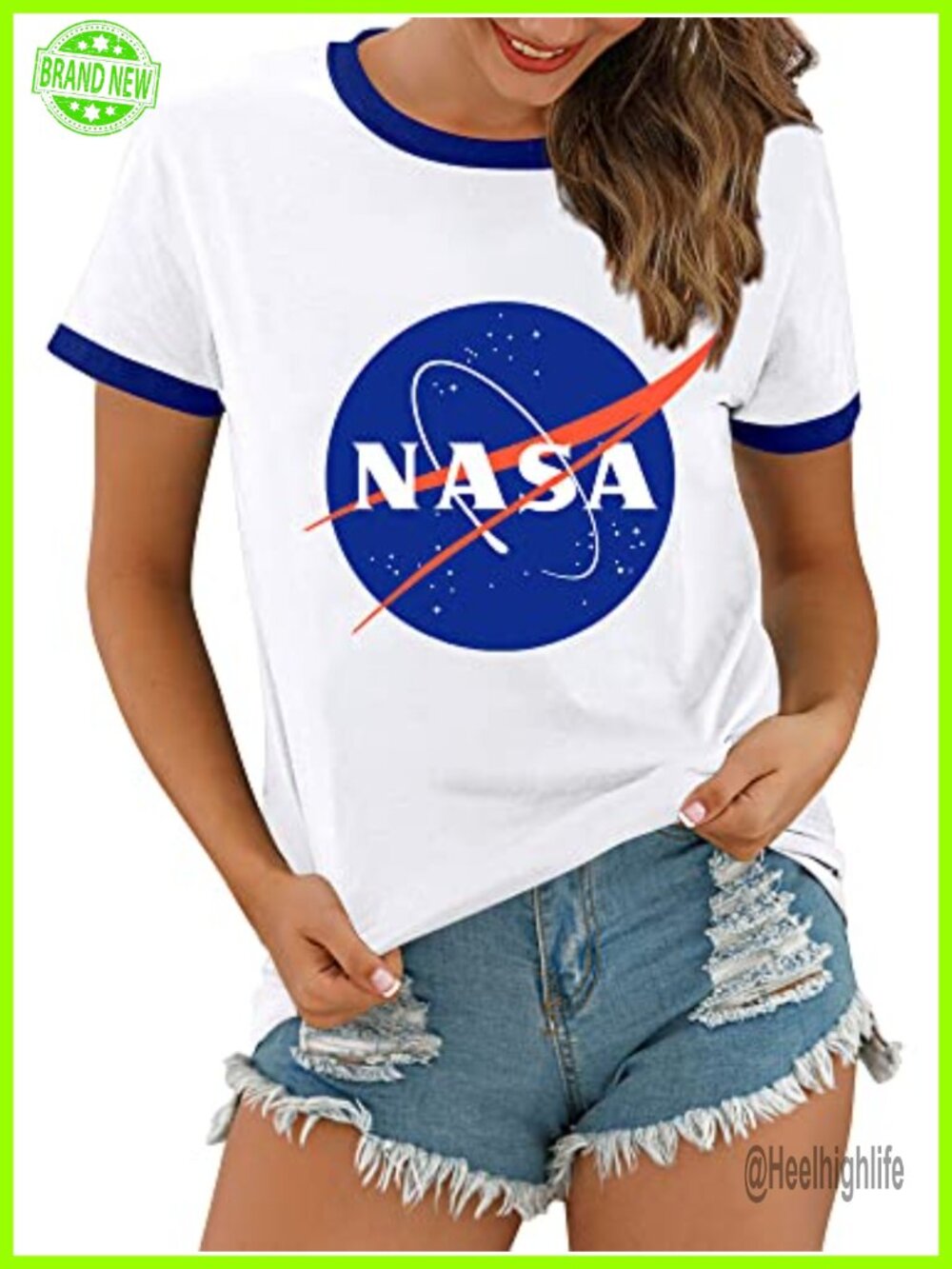 NASA Graphic Tee Vintage Space Science Teacher Short Sleeve T-Shirt